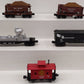 Lionel O Gauge Assorted Freight Cars; 6116, 19308, 35792, 15082, 83662, [5] EX