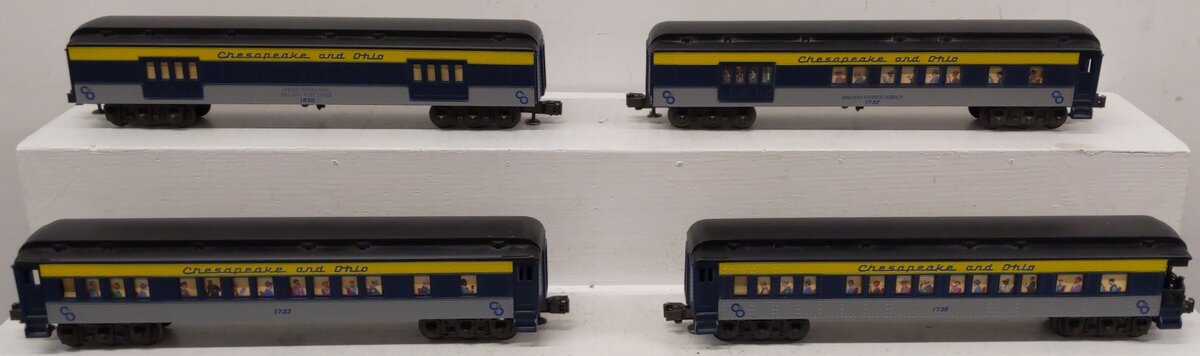 Williams 2521 O Gauge Chesapeake & Ohio 4-Car Madison Set EX