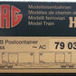 HAG 79 032 HO Scale SBB Flatcar w/ 2 LA POSTA Loads LN/Box