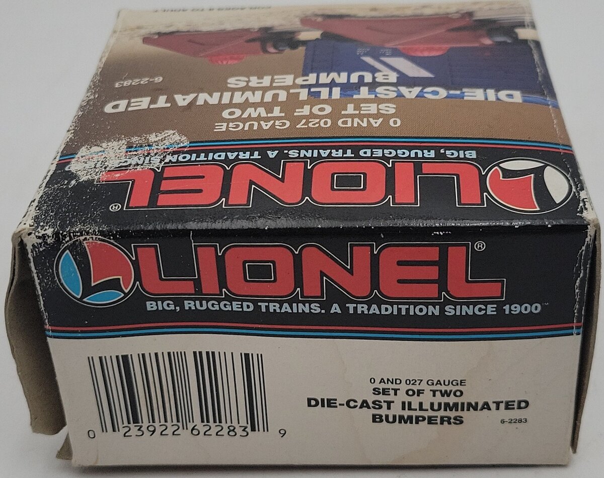Lionel 6-2283 O/O27 Gauge Diecast Illuminated Bumpers (Set of 2) EX/Box