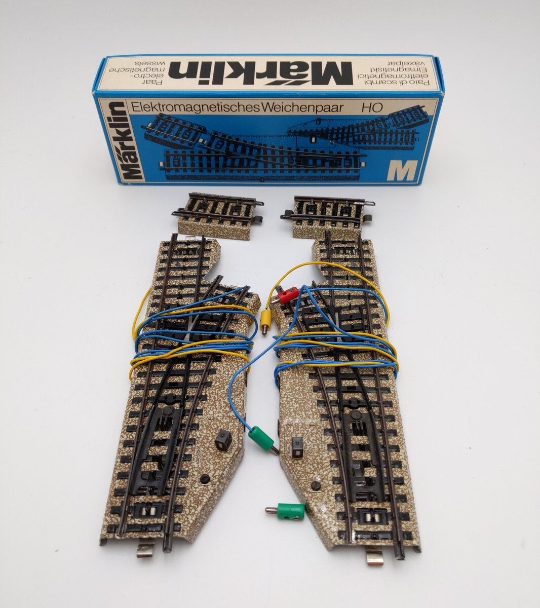 Marklin 5137 HO Metal Track 2-Way Swich Turnout (Pack of 2) EX/Box