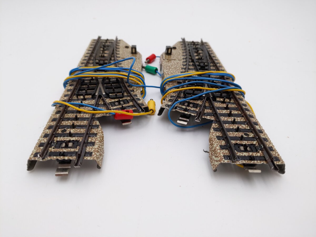 Marklin 5137 HO Metal Track 2-Way Swich Turnout (Pack of 2) EX/Box