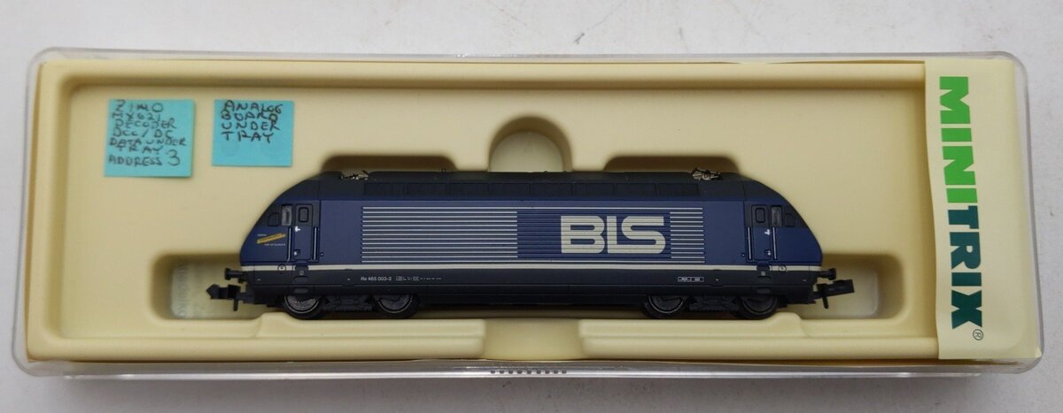 Trix 12681 N Scale BLS V RE Electric Locomotive #465 LN/Box