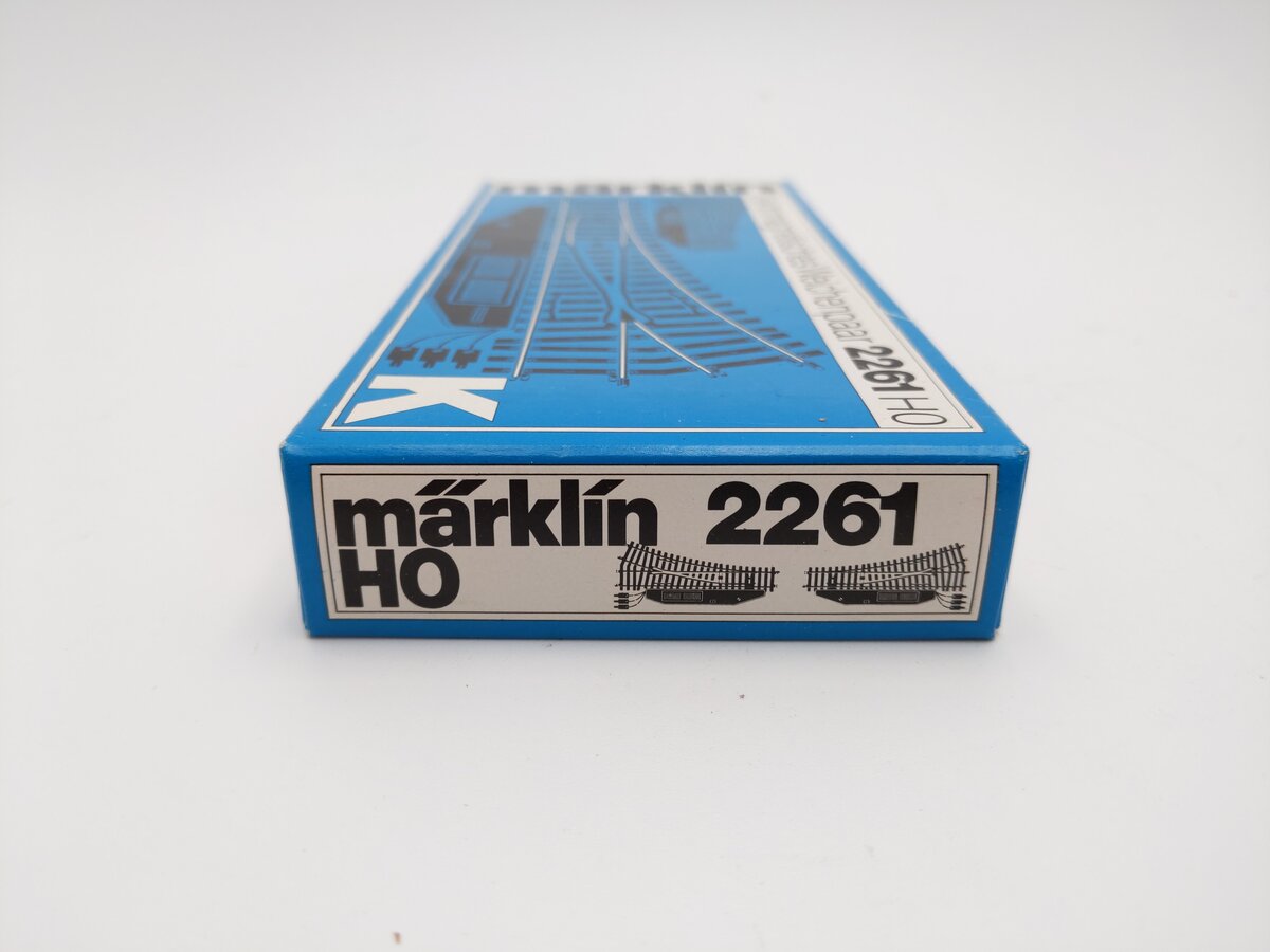 Marklin 2261 HO K Track Left & Right Hand Electric Turnout Switch Pair EX/Box