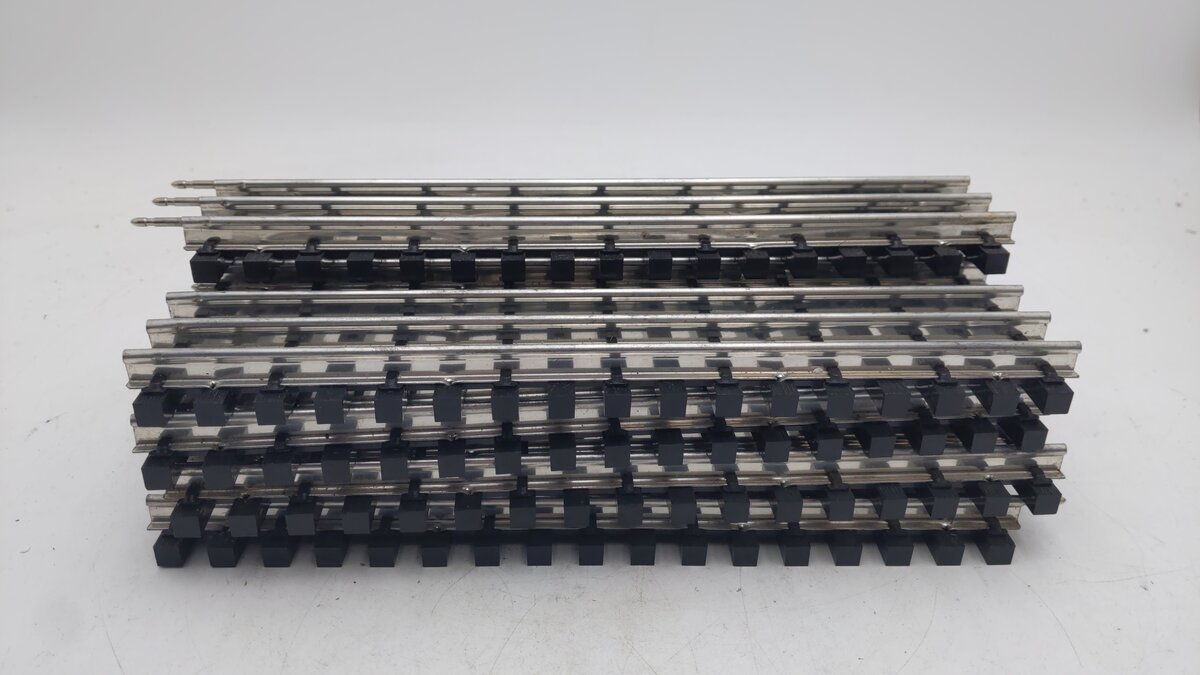 K-Line O Gauge Super K 10" Straight Track Sections (9) VG