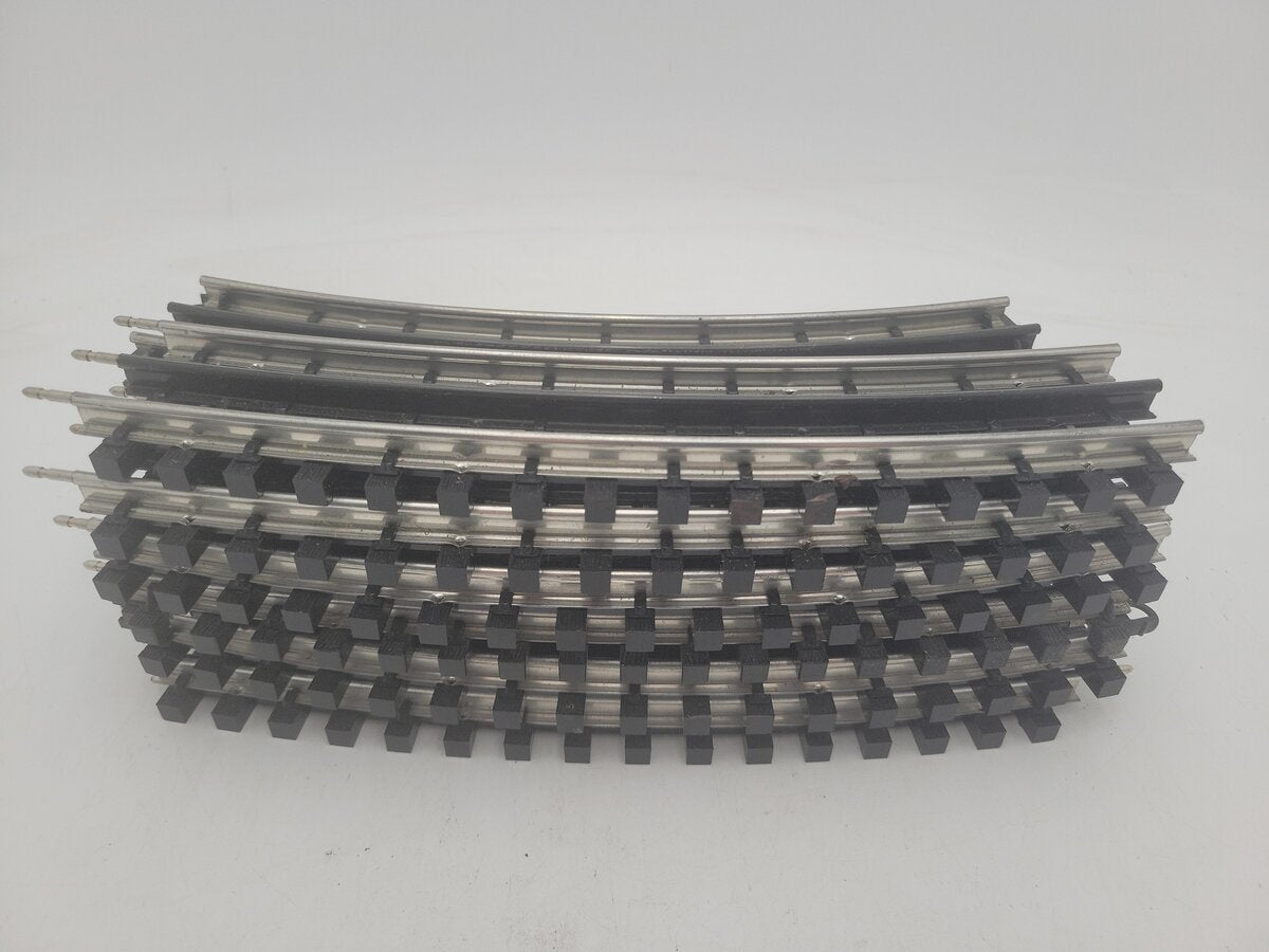 K-Line O Gauge Supersnap Shadow Rail Curved Track Sections (11) VG