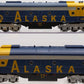 MTH 30-20393-1 O Gauge Alaska E-8 AA Diesel Engine Set w/ PRS 3.0 #2401, #2402 EX/Box