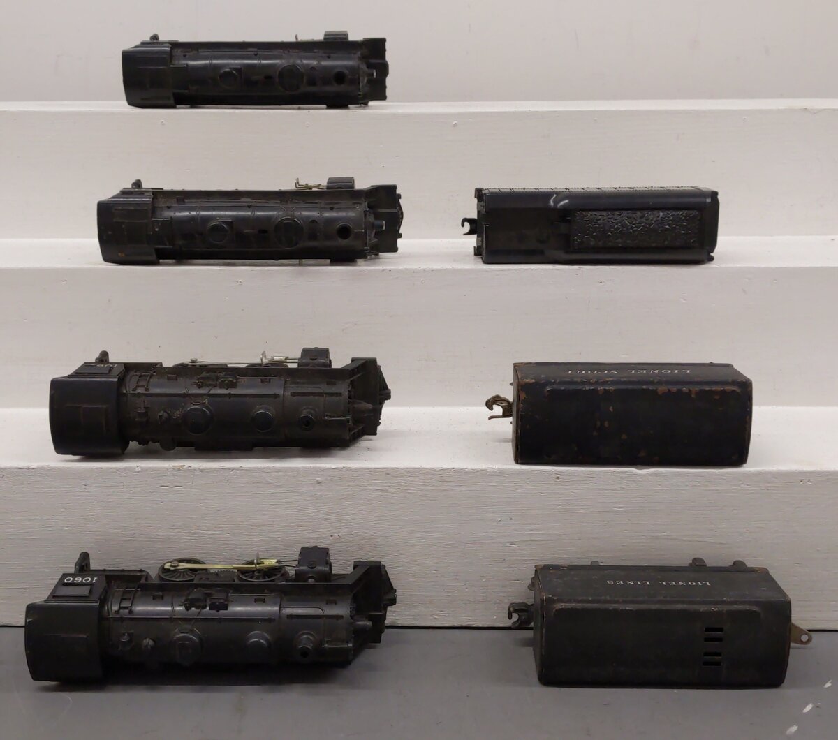 Lionel Vintage O Gauge Steam Locos & Tenders: 242, 242, 1060, 1060, 1689T [7] VG
