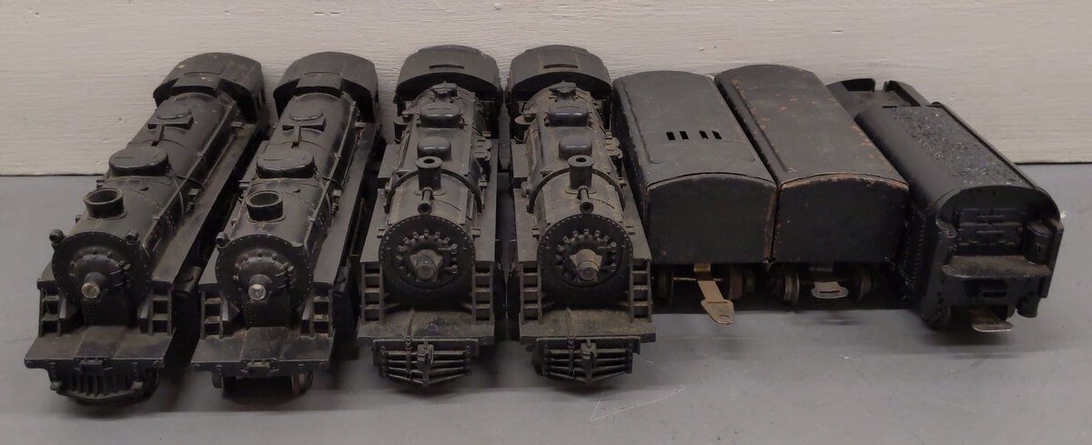 Lionel Vintage O Gauge Steam Locos & Tenders: 242, 242, 1060, 1060, 1689T [7] VG