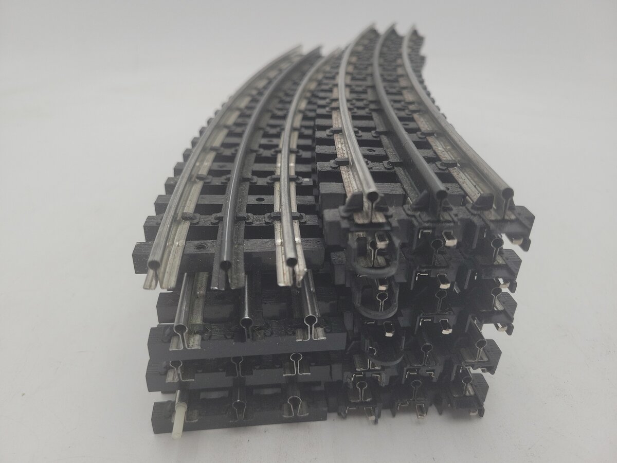 K-Line O Guage Assorted Supersnap & Super K 14" Track Sections (9) VG