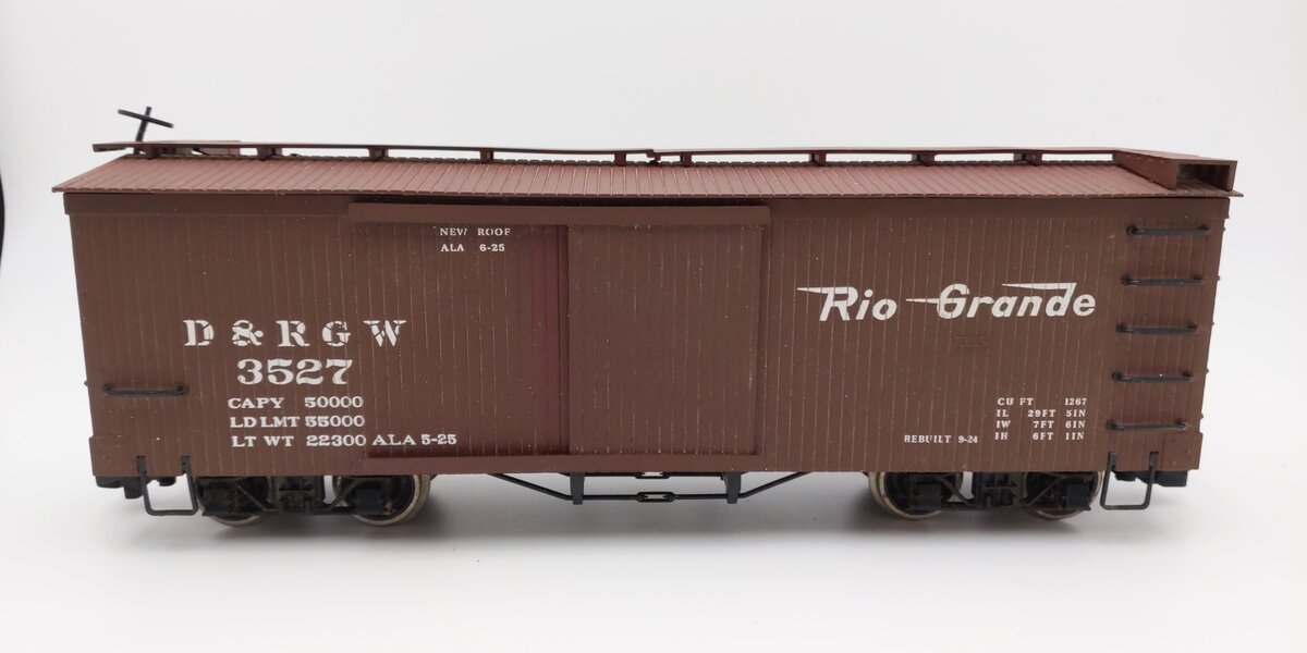 Bachmann 93318 G Scale Denver & Rio Grande Western Boxcar #3527 VG