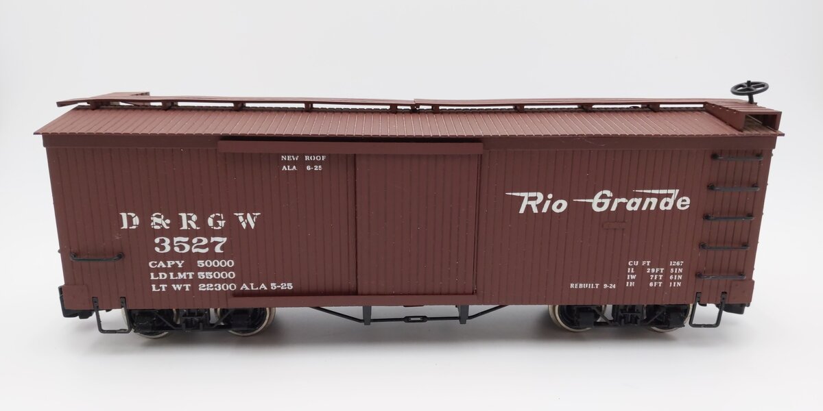 Bachmann 93318 G Scale Denver & Rio Grande Western Boxcar #3527 VG