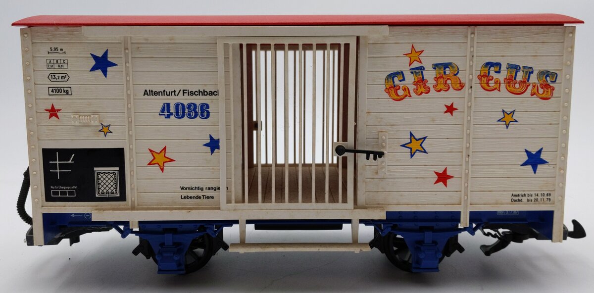 LGB 4036 G Scale Circus Animal Wagon VG