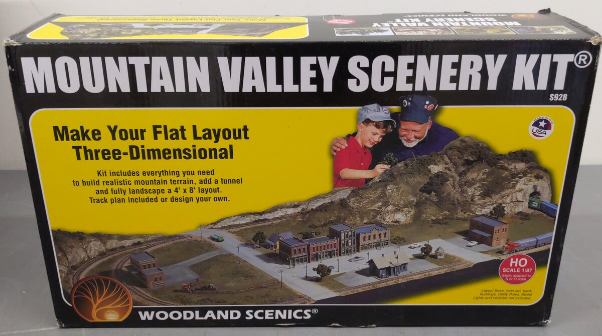 Woodland Scenics S928 HO Scale Mountain Valley Scenery Kit VG/Box