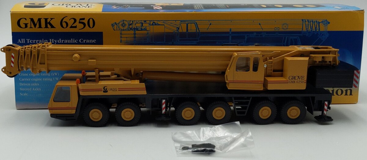 Conrad 2091 1:50 Scale Diecast Grove GMK 6250 All Terrain Hydraulic Crane NIB