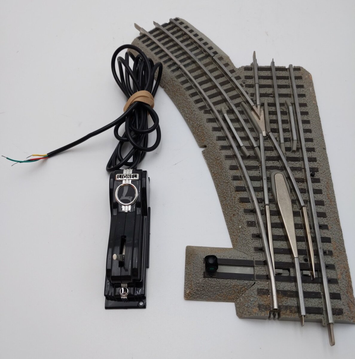 Lionel 6-81947 O-36 Remote Left Hand FasTrack Switch Turnout EX/Box