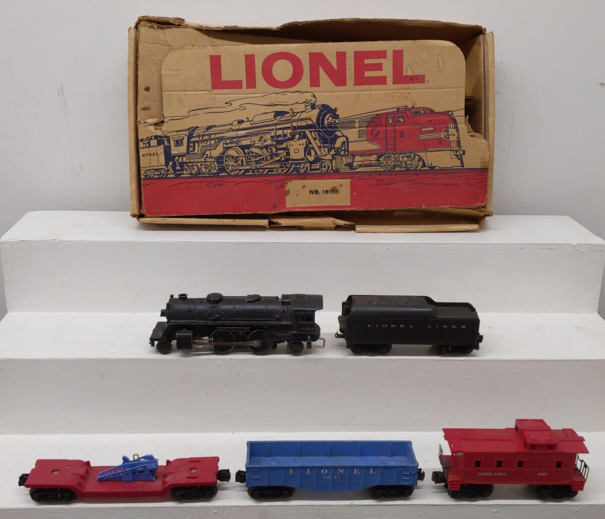 Lionel Vintage O Gauge Steam Freight Set VG/Box