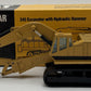 NZG 377 1:50 Scale Caterpillar 245 Excavator w/ Hydraulic Hammer EX/Box