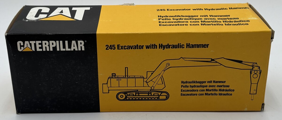 NZG 377 1:50 Scale Caterpillar 245 Excavator w/ Hydraulic Hammer EX/Box