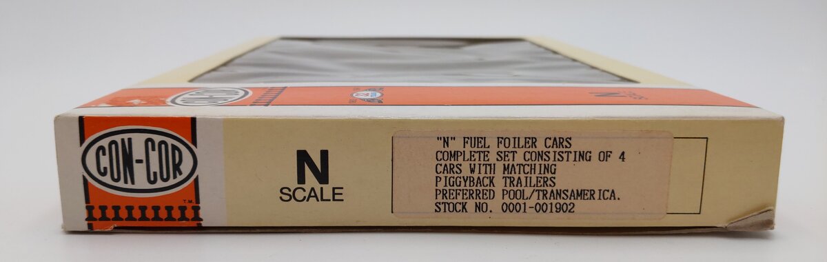 Con-Cor 0001-001902 N Scale Fuel Foiler 4-Car Set VG/Box