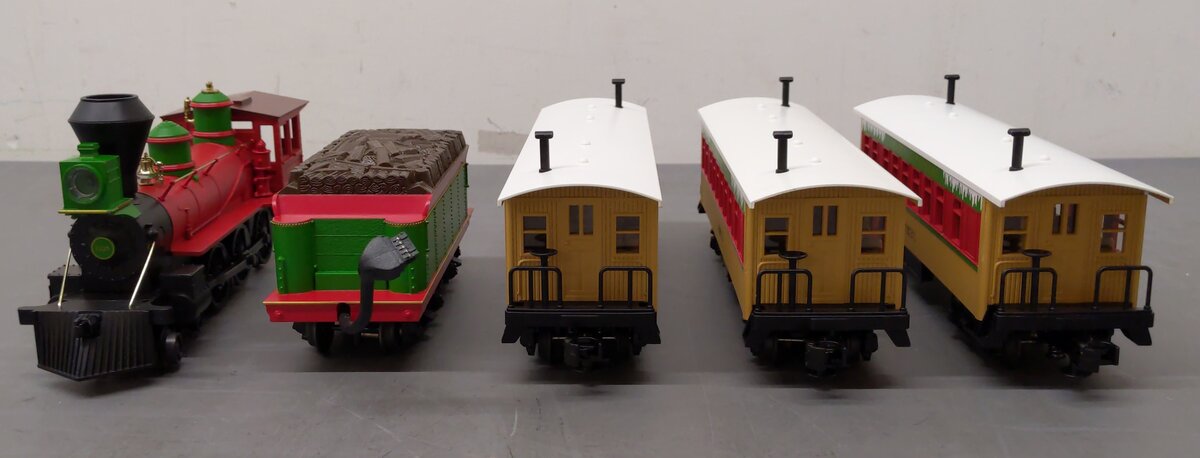 MTH 30-4141-0 O Christmas RailKing RTR 4-6-0 Steam Locomotive Set w/ LocoSound EX/Box