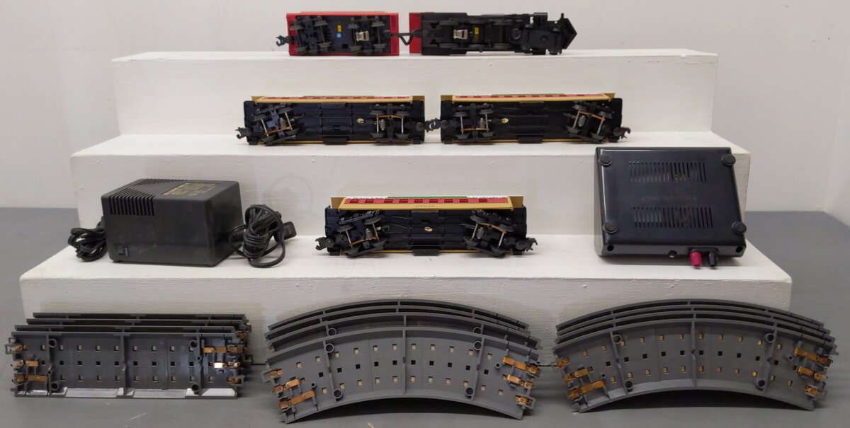 MTH 30-4141-0 O Christmas RailKing RTR 4-6-0 Steam Locomotive Set w/ LocoSound EX/Box