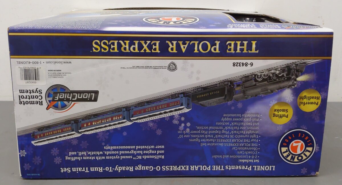 Lionel 6-84328 The Polar Express O Gauge Steam Train Set with Bluetooth LN/Box