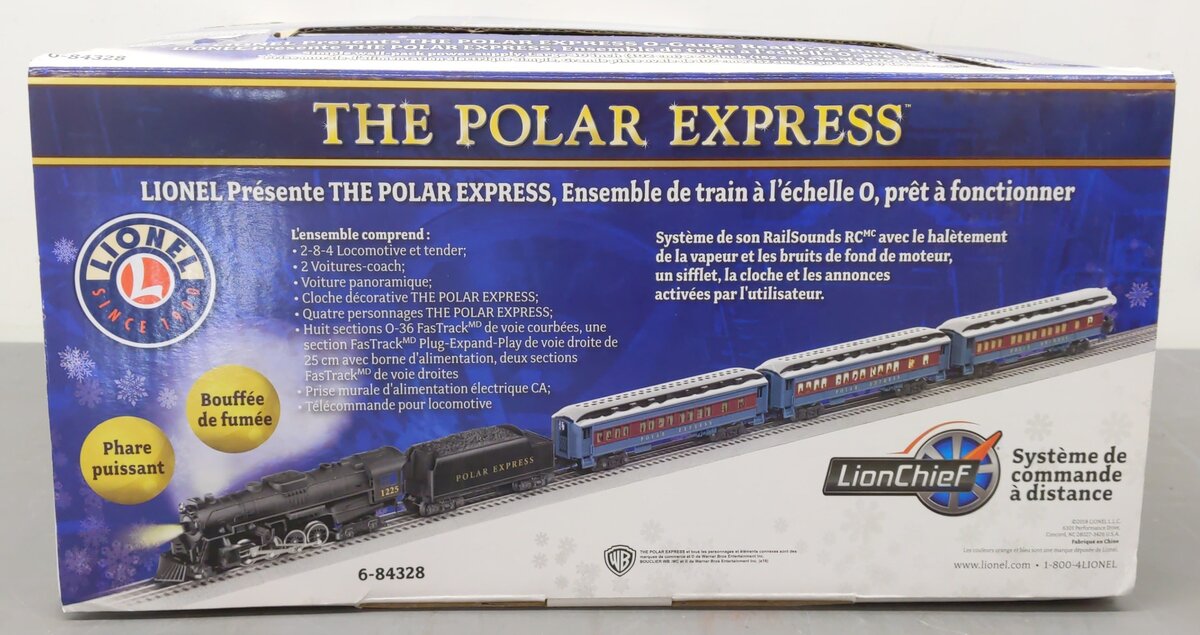 Lionel 6-84328 The Polar Express O Gauge Steam Train Set with Bluetooth LN/Box