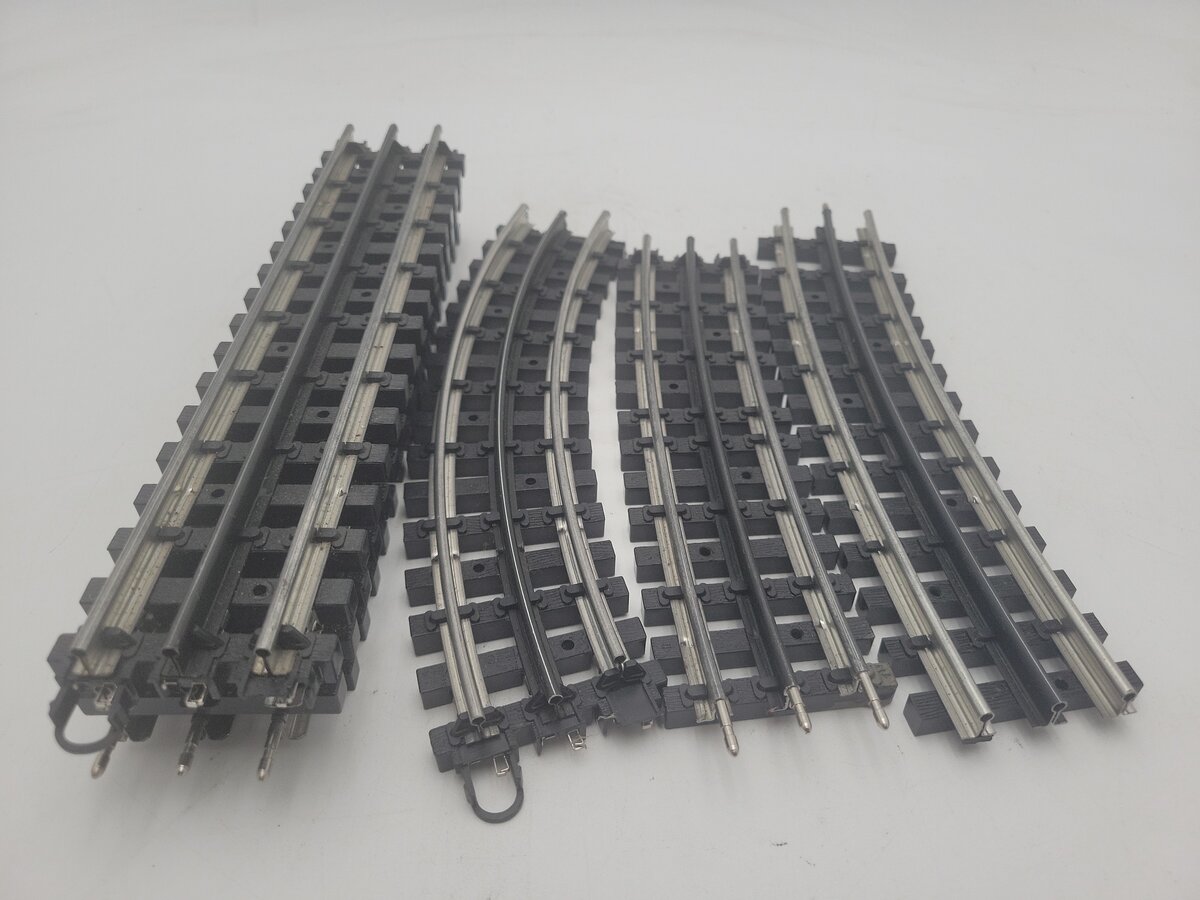 K-Line O Gauge Supersnap Assorted Straight & Curved Track Sections [6] VG