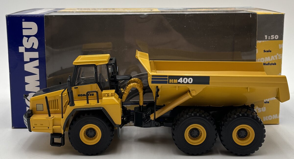 Komatsu 40014 1:50 Diecast Construction Yellow HM400-1 Dump Truck EX/Box