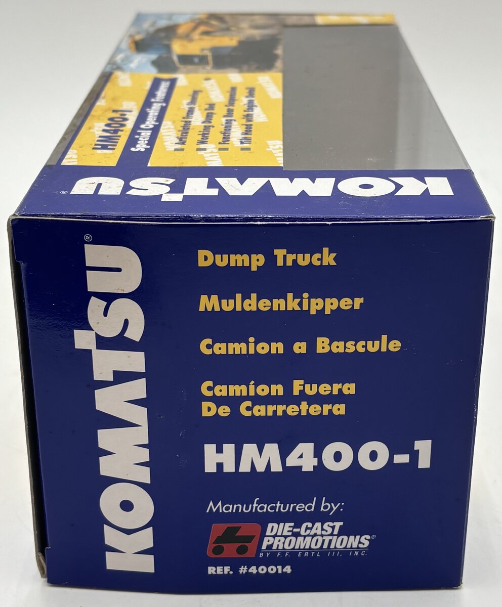 Komatsu 40014 1:50 Diecast Construction Yellow HM400-1 Dump Truck EX/Box