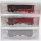 Bluford Shops BLU15-12 N Scale Santa Fe 3-Bay Offset Side Hopper Car 3-Pack NIB