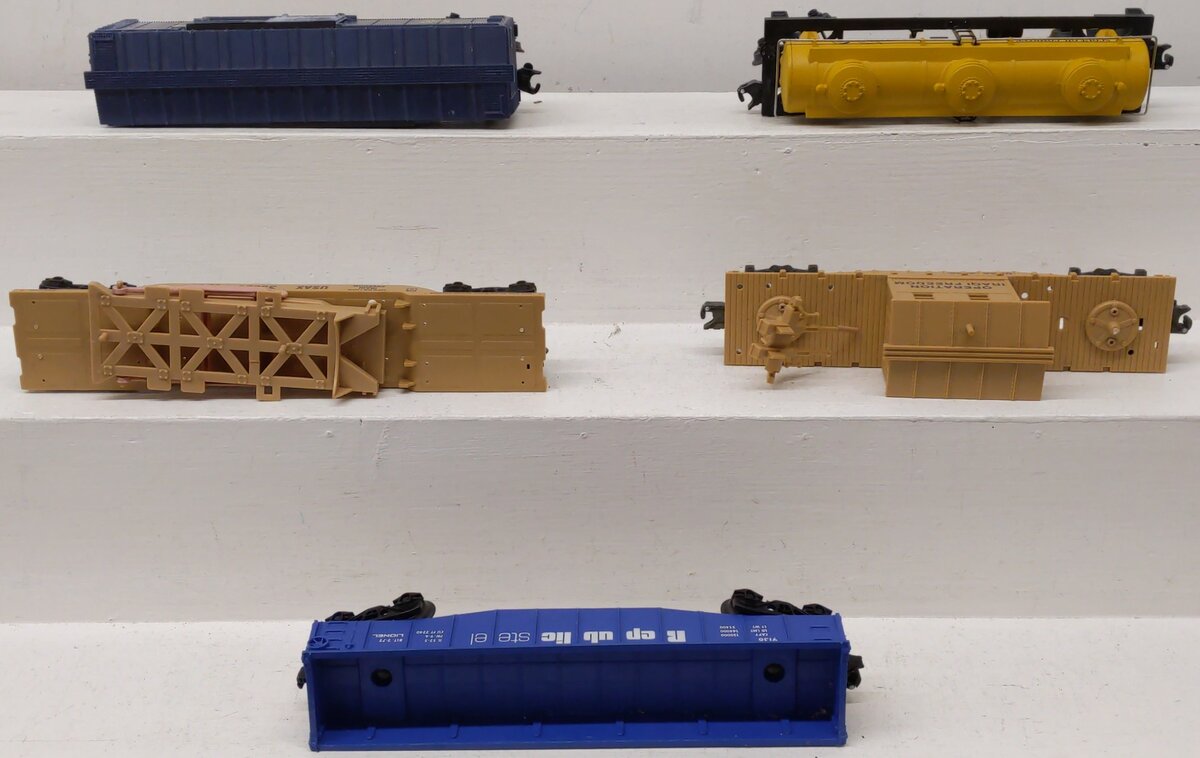 Lionel & K-Line Assorted Fright Cars; 9136, 16232, 39828, 36153, 8080, [5] VG