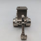 Xanadu Silver Alloy Metal Tractor Backhoe Quartz Desk Clock LN