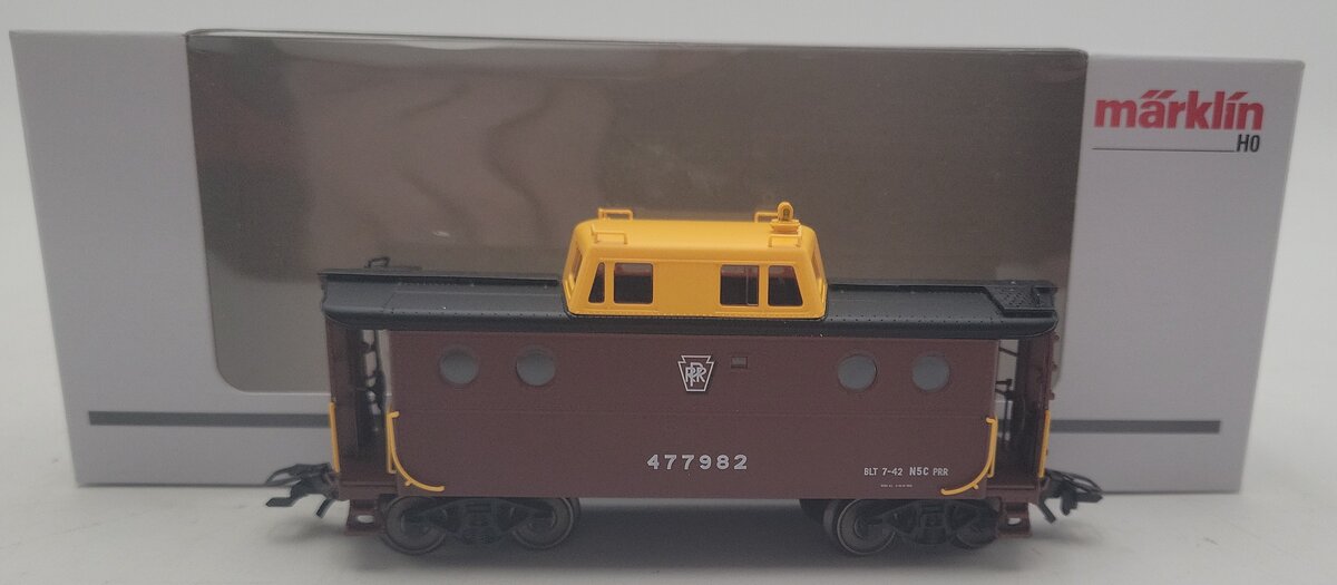 Marklin 45701 HO Pennsylvania Railroad Class N5C Caboose Cabin Car - 3-Rail LN/Box