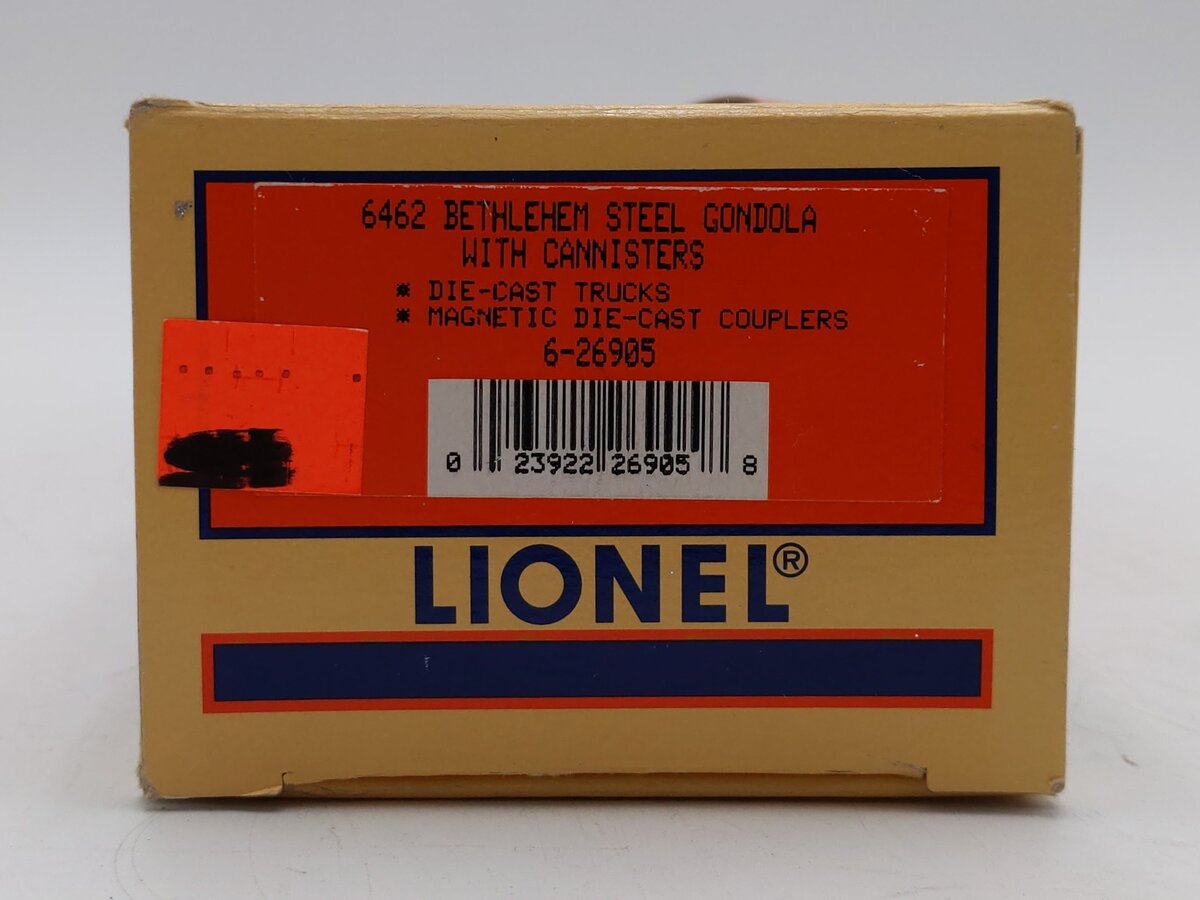 Lionel 6-26905 O Gauge Bethlehem Steel Gondola Car with Coil Load #6462 LN/Box