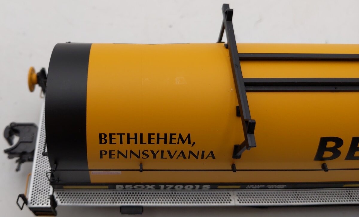 Atlas 3001716-4 O Bethlehem Steel. 0 42' Coil Steel Car #170015 (3 Rail) EX/Box