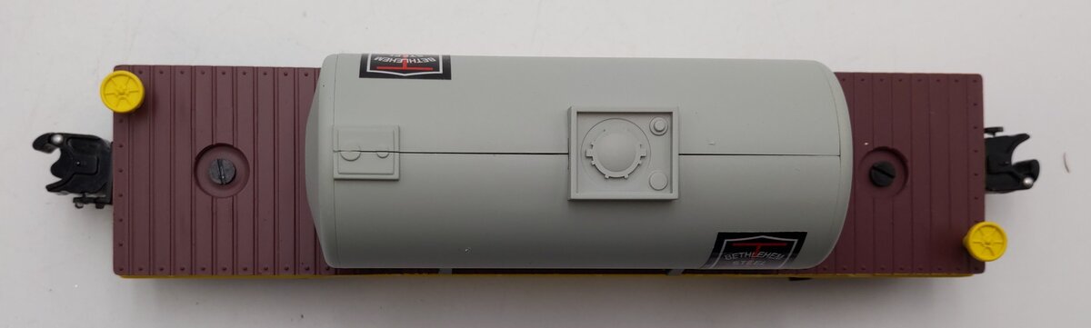 RMT 96519-1 O Gauge Bethlehem Steel-Lack Depressed Flatcar w/Load #44 LN/Box