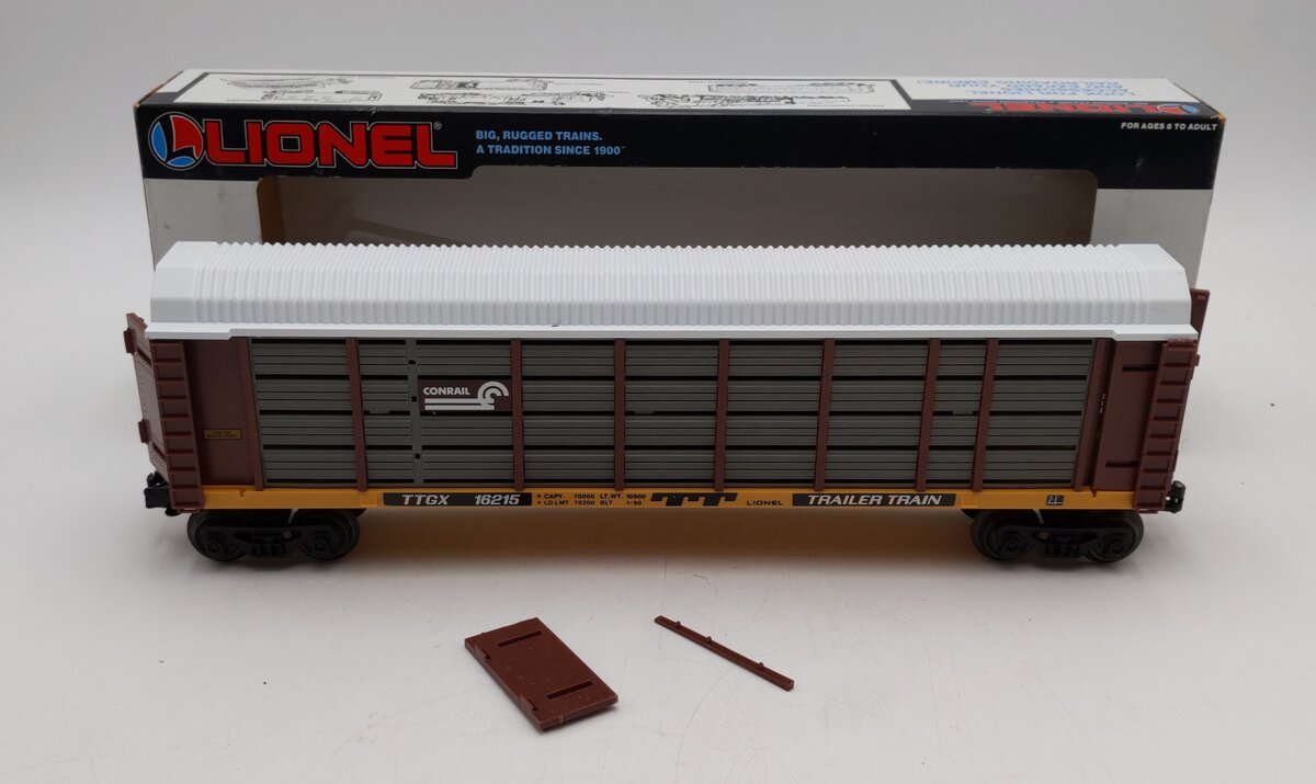 Lionel 6-16215 O Gauge Conrail Two Tier Auto Carrier VG/Box