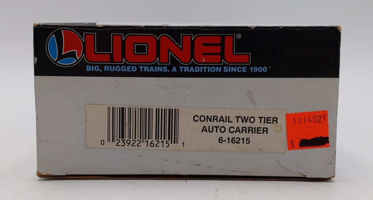Lionel 6-16215 O Gauge Conrail Two Tier Auto Carrier VG/Box