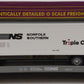 MTH 20-98123 O Gauge Norfolk Southern Flatcar w/40' Trailer #60377 EX/Box