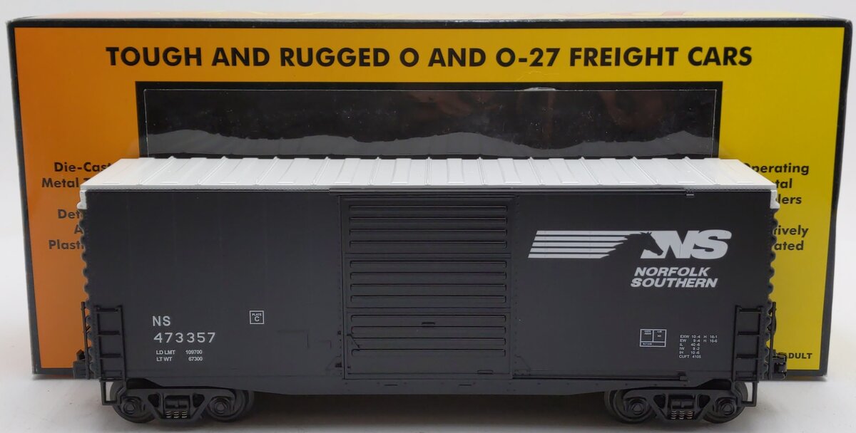 MTH 30-74429 Norfolk Southern 40‘ High-Cube Boxcar #473357 EX/Box