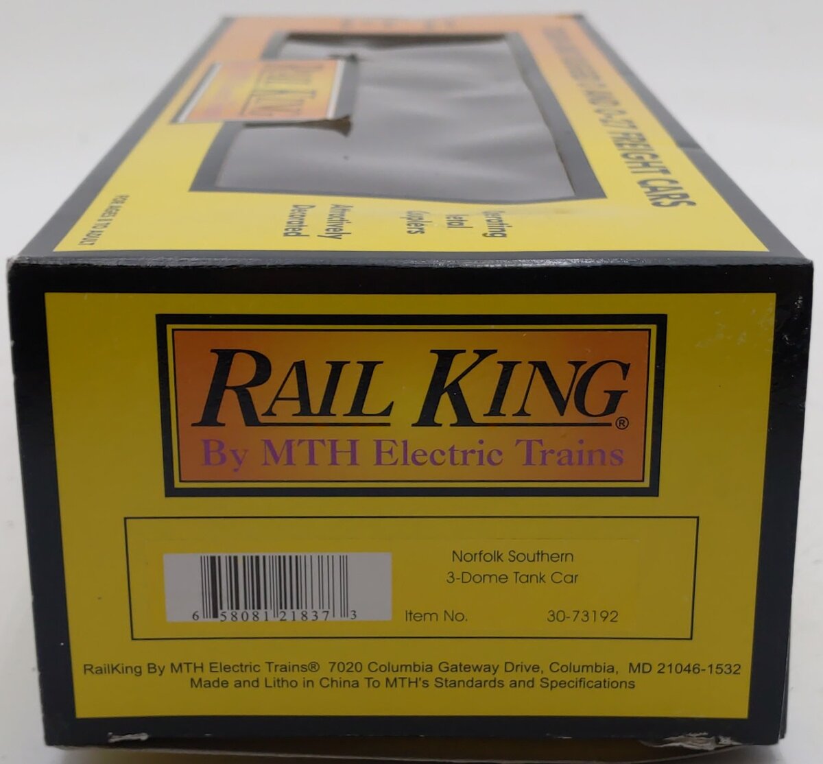 MTH 30-73192 O Gauge Norfolk Southern 3-Dome Tank Car #72600 EX/Box