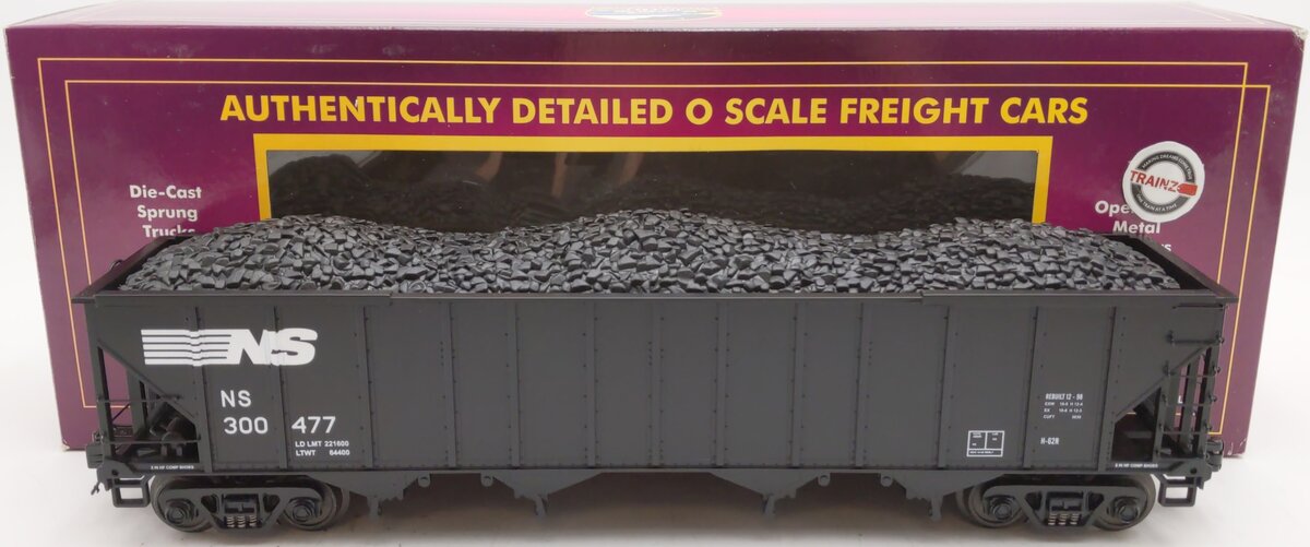 MTH 20-97621 O Norfolk Southern 4-Bay Hopper Car #300477 LN/Box