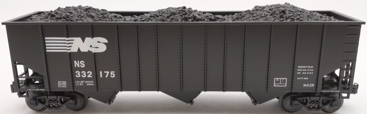 Lionel 6-27120 O Gauge Norfolk Southern 3-Bay Coal Hopper #332175 LN/Box