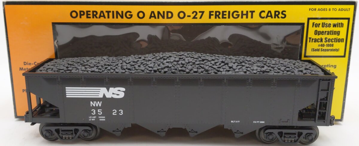 MTH 30-79013 Norfolk Southern Hopper w/Operating Coal Load #3523 LN/Box