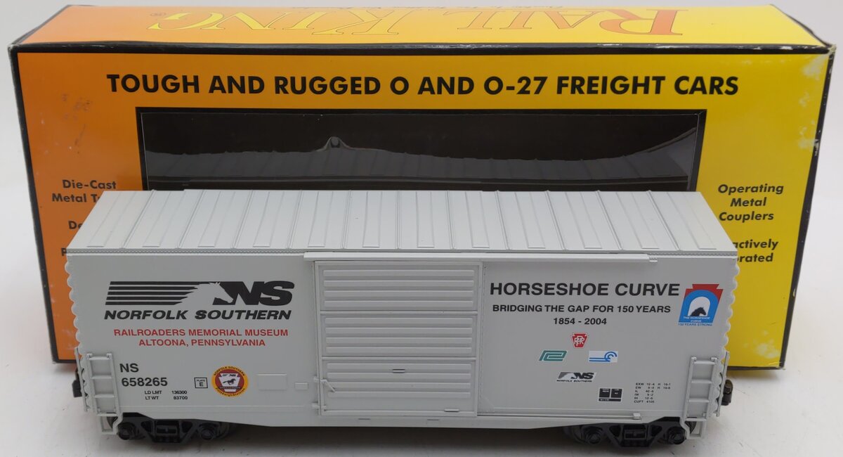 MTH 30-74685 O Gauge Norfolk Southern 40' High Cube Box Car #658265 LN/Box