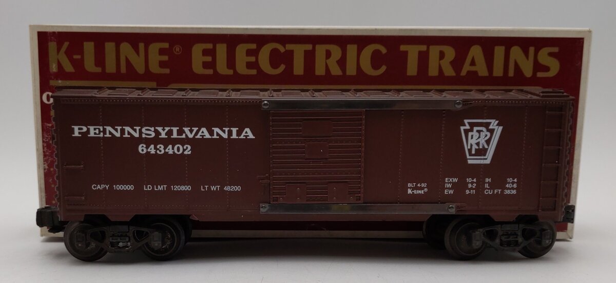 K-Line K643402 Pennsylvania Classic Boxcar EX/Box