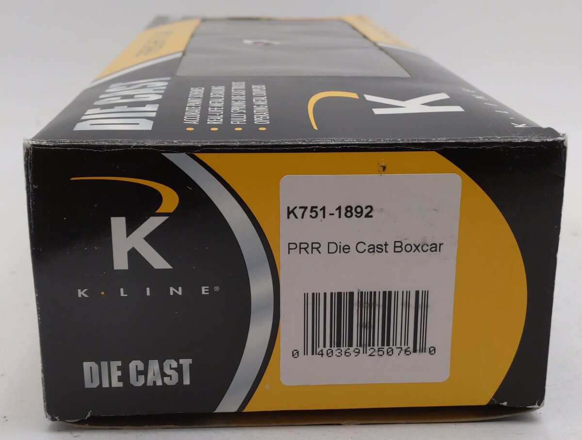 K-Line K751-1892 O Gauge Pennsylvania Die-Cast Boxcar #24087 EX/Box