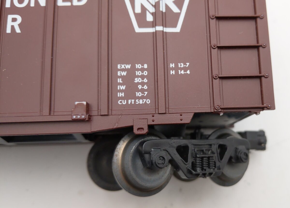 Weaver 112007 O Gauge Pennsylvania Railroad Cushioned Boxcar EX/Box